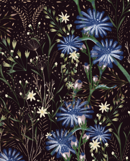 Летний луг темный - изображение 2