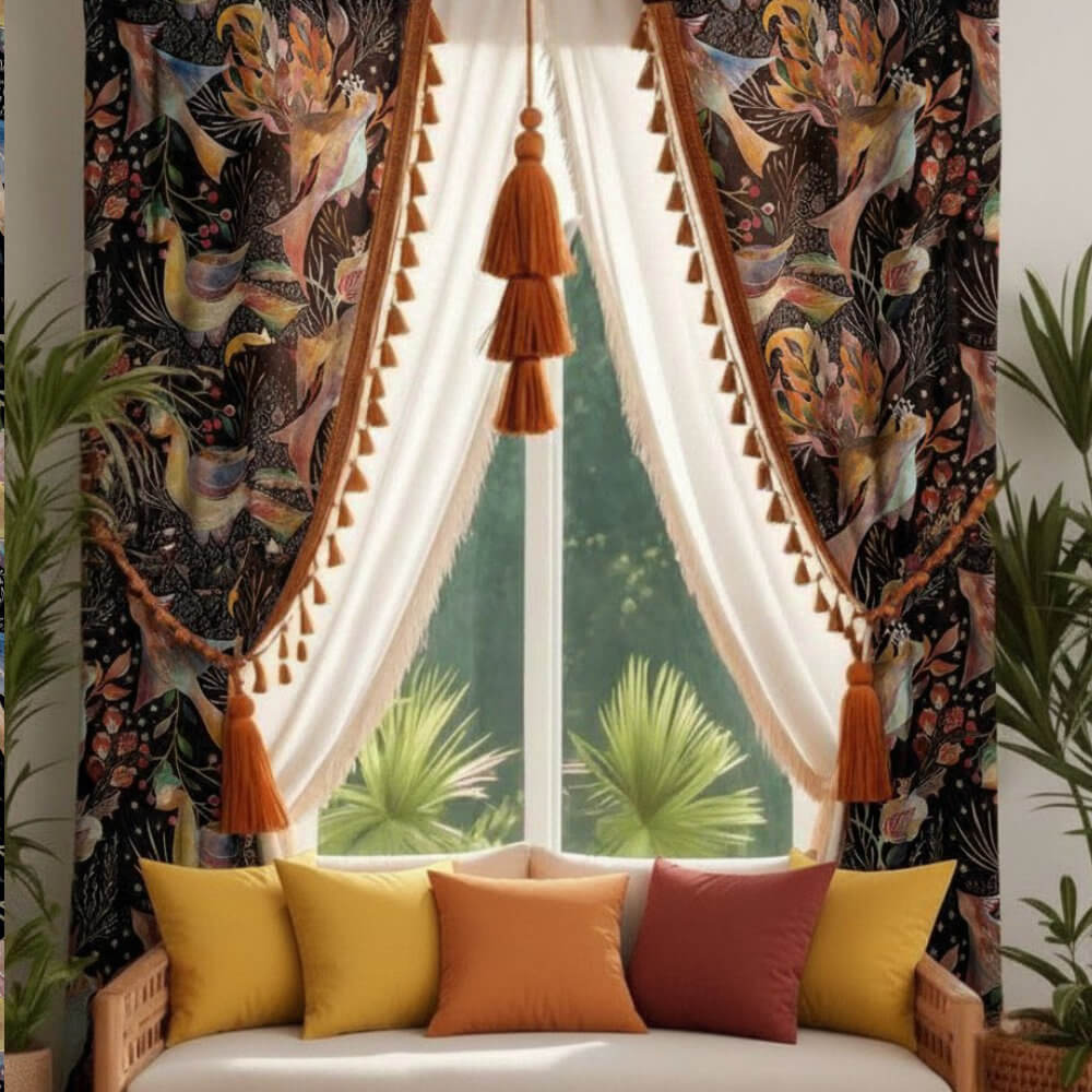 Райские птички темный - изображение 5